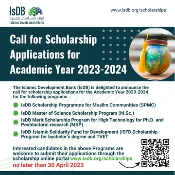 Islamic Development Bank Scholarship Programme