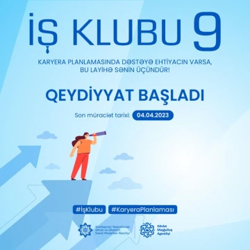“İş Klubu 9” layihəsinə qeydiyyat başlayıb