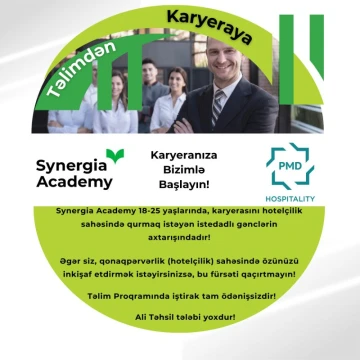“Təlimdən Karyeraya” adlı layihəyə start verilir (PULSUZ)