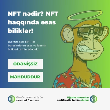 "NFT nədir? NFT haqqında əsas biliklər!" adlı ödənişsiz  onlayn təlim kursu keçiriləcək