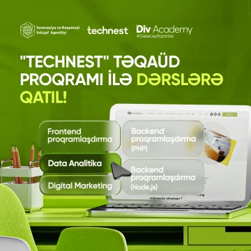 Təqaüdlə Div Academy tələbəsi olmağa hazırsan?