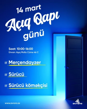 Avrora Şirkətlər Qrupu  "Açıq Qapı" günü təşkil edir