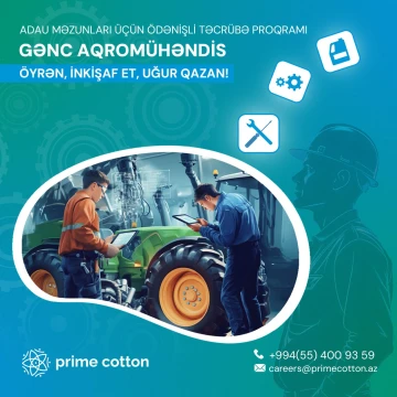 GƏNCLƏR ÜÇÜN UNİKAL İMKAN! MAAŞLI TƏCRÜBƏ – TƏLİM PROQRAMI