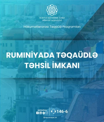 Rumıniyada HTP çərçivəsində təqaüdlə təhsil imkanı