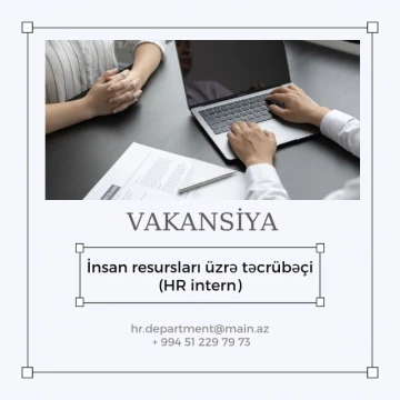 "İnsan resursları üzrə təcrübəçi (HR intern)" vəzifəsi üzrə vakansiya