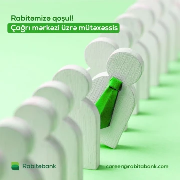Riteyl Bankçılıq Departamenti Məlumat Mərkəzi şöbəsinin mütəxəssisi