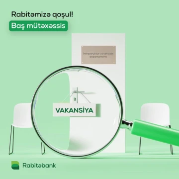 İnfrastruktur və Təhcizat departamentinin Baş mütəxəssisi