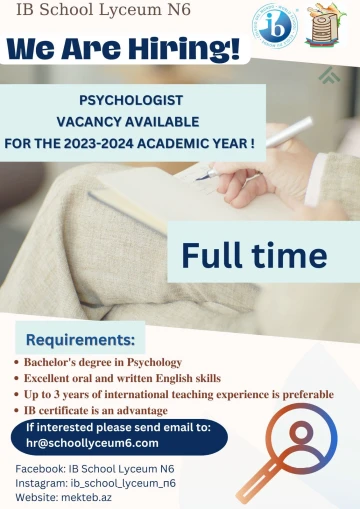 Vacancy: School Psychologist