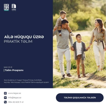 "Ailə Hüququ" üzrə Praktiki Təlimə qeydiyyat başladı