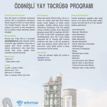 Maaşlı  “Yay Təcrübə Proqramı”