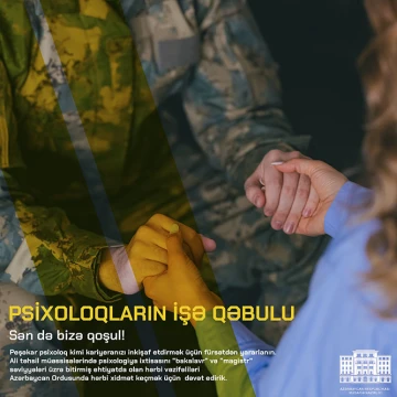 “Ehtiyat zabit hazırlığı kursu”na qəbul davam edir