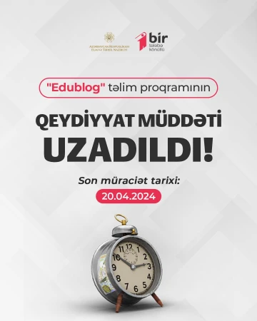“Edublog” PULSUZ təlim proqramına start verilir!
