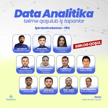 Data Analitika kursuna qoşul, axtarılan işçidən biri ol!