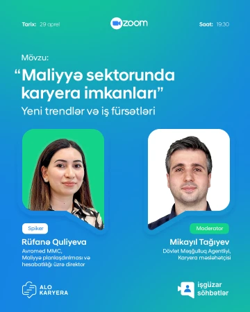 "Maliyyə sektorunda karyera imkanları: Yeni trendlər və iş fürsətləri" adlı ödənişsiz vebinar