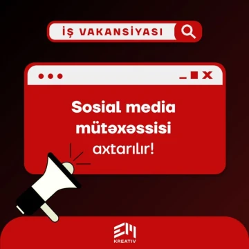 Sosial media üzrə mütəxəssisi vakansiyası