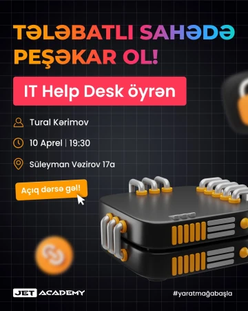 IT sahəsindəki karyeranıza IT Help Desk Mütəxəssisi olaraq başlamaq istəyirsiniz?