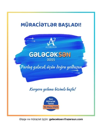 Azersun Holding “GələcəkSƏN” maaşlı Yay Təcrübə proqramını elan edir!
