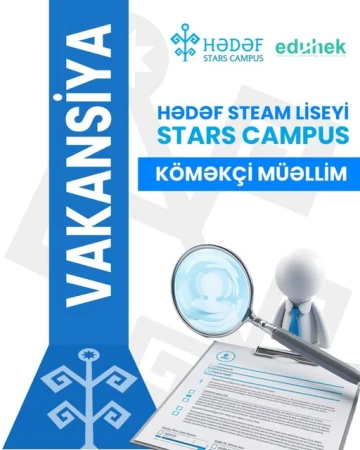 Hədəf Stars Campus-unda köməkçi müəllim vakansiyası!