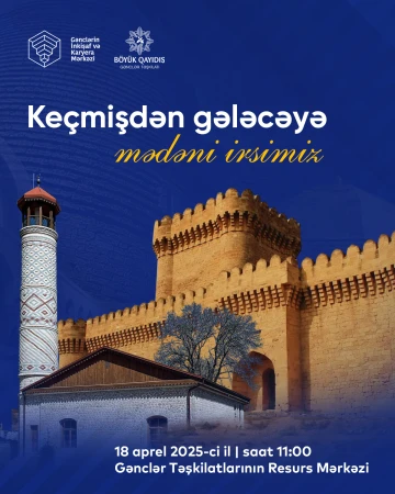 “Keçmişdən gələcəyə mədəni irsimiz” adlı tədbir keçiriləcək