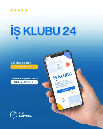 “İş Klubu 24” layihəsinə qeydiyyat başladı