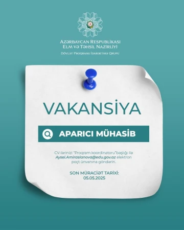 Aparıcı mühasib vakansiyası