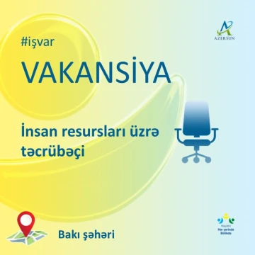 "İnsan resursları üzrə təcrübəçi" vakansiyası