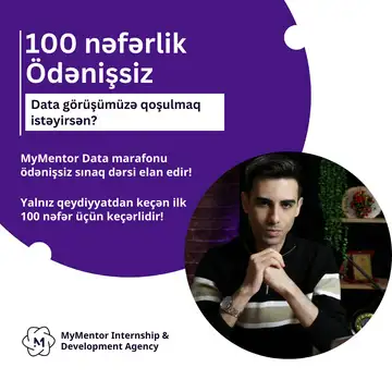 Data sahəsinə marağı olanlar və bu sahədə karyera qurmaq istəyənlər üçün əla fürsət!