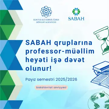 2025/2026-cı tədris ilinin payız semestri üçün bakalavriat səviyyəsinə müəllim qəbulu