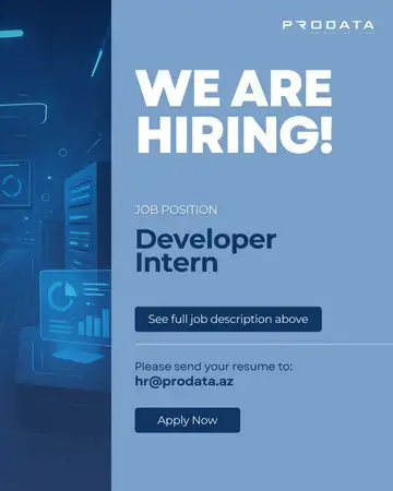 PRODATA is seeking a talented "Developer Intern" to join our team