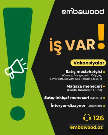 Aşağıdakı vakansiyalar üzrə əməkdaşlar axtarılır