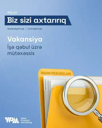 İnsan Resursları komandamıza işə qəbul üzrə mütəxəssis axtarırıq