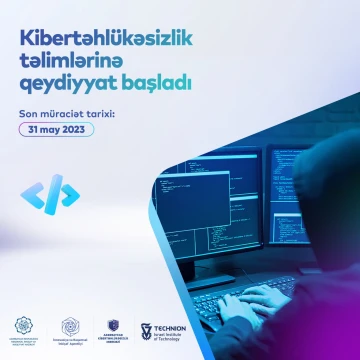 Kibertəhlükəsizlik təlimlərinə yeni qeydiyyat başladı