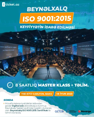 Beynəlxalq ISO 9001:2015 Keyfiyyətin İdarə Edilməsi Master klass