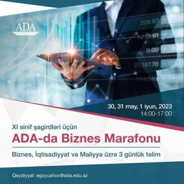 ADA Universitetinin müəllim və tələbələrindən biznes marafonu