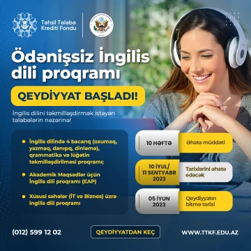 İngilis dilini təkmilləşdirmək istəyən tələbələrin nəzərinə!