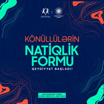 "Könüllülərin Natiqlik Formu"na qeydiyyat başladı!