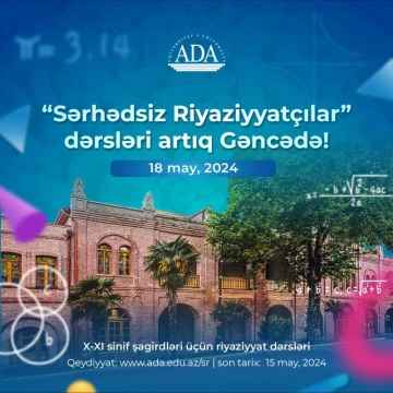 "Sərhədsiz Riyaziyyatçılar" dərslərinə bu dəfə Gəncədə qoşulun