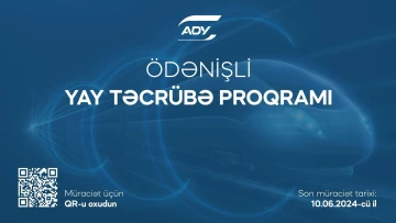 ADY maaşlı  Yay təcrübə proqramını elan edir
