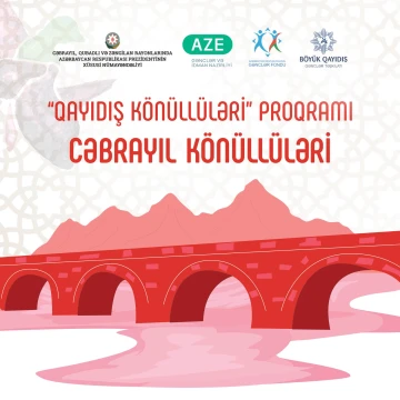 “Qayıdış Könüllüləri” Proqramı çərçivəsində “Cəbrayıl Könüllüləri” qrupuna qəbula start verilir!