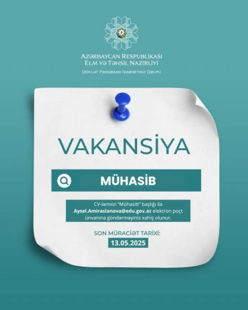 Dövlət Proqramı İdarəetmə Qrupu vakansiya elan edir