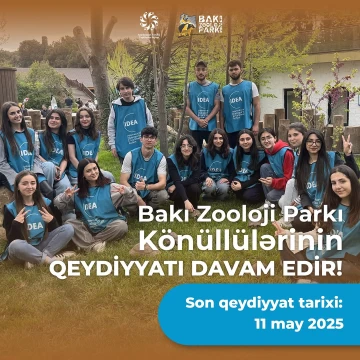 Bakı Zooloji Parkının könüllülük proqramına qeydiyyatı davam edir