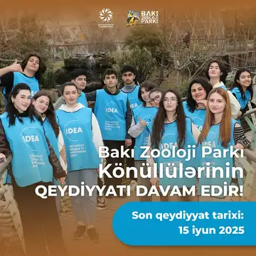 Bakı Zooloji Parkının könüllülük proqramına qeydiyyatı davam edir!