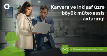 Karyera və inkişaf üzrə böyük mütəxəssis vakansiyası