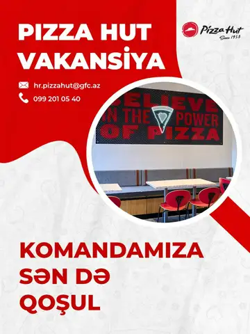 Pizza Hut ailəsinə qoşul