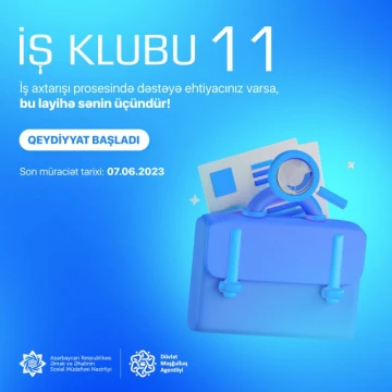 “İş Klubu” layihəsinin sayca 11-ci görüşünə qeydiyyat başlayıb