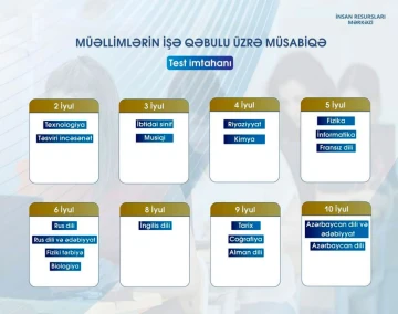 Müəllimlərin işə qəbuluna start verilir