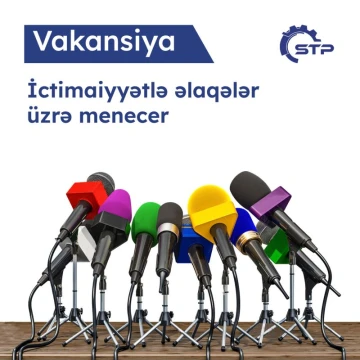 İctimaiyyətlə əlaqələr üzrə menecer vakansiyası