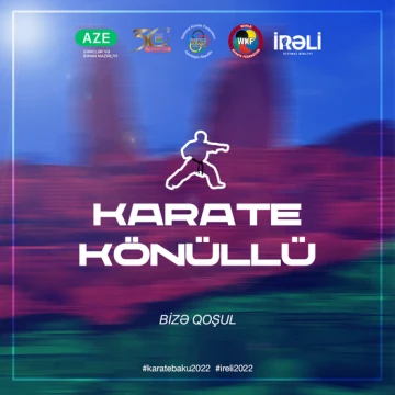 Azərbaycan Milli Karate Federasiyası könüllülük proqramı elan edir!