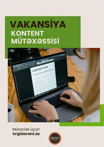 Kontent mütəxəssisi vakansiyası