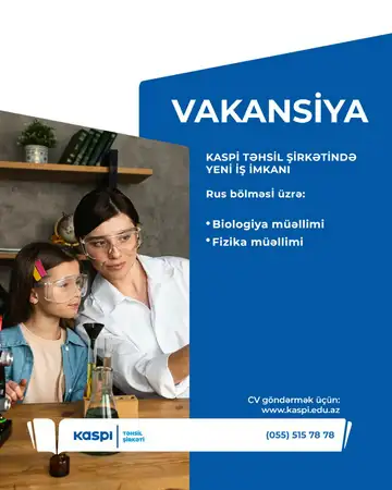 Kaspi Təhsil Şirkətində yeni iş imkanı! 